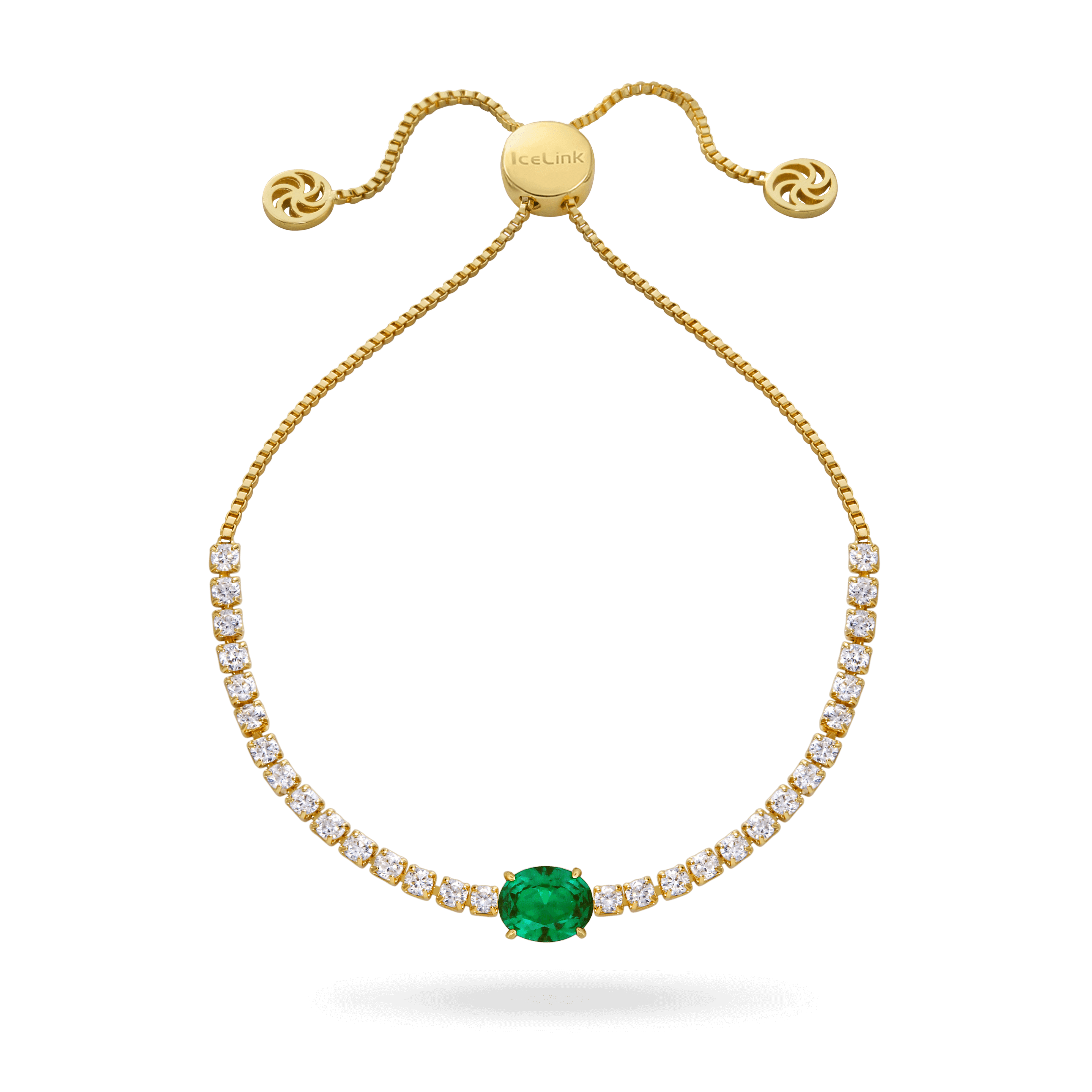 Gia Oval Emerald Bracelet Bracelets IceLink-ATL   